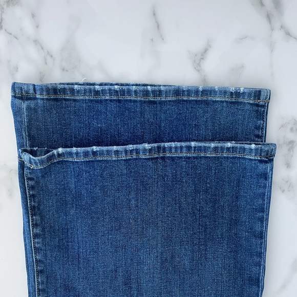 Nili Lotan Flora Denim Trouser | Mid-Rise | Wide-Leg | Classic Wash | Size 30 - Picture 12 of 16